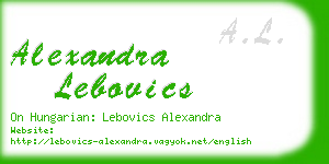 alexandra lebovics business card